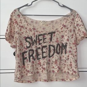 An american eagle off shoulder tee